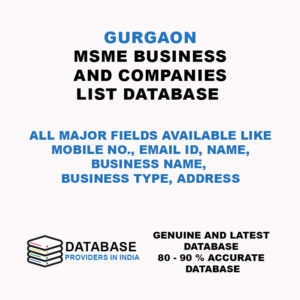 Gurgaon MSME Business and Companies List Database