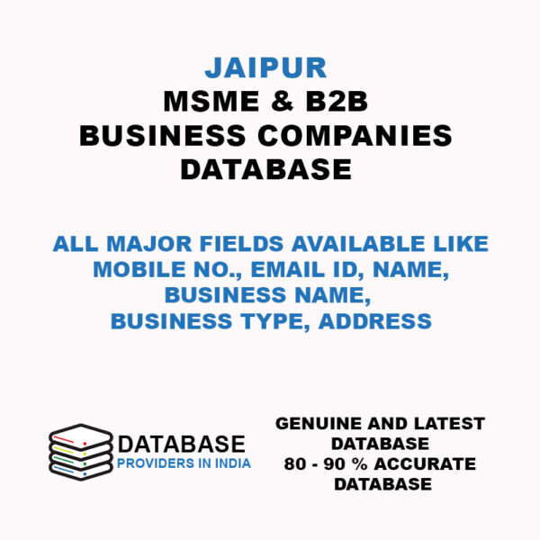 Jaipur MSME Business and Companies List Database