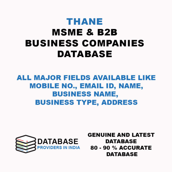 Thane MSME Business and Companies List Database