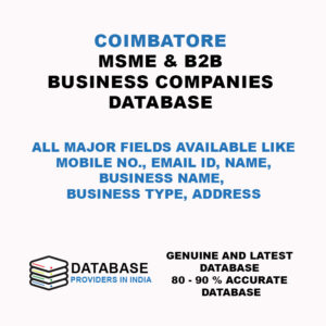 Coimbatore MSME Business and Companies List Database