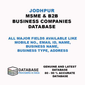 Jodhpur MSME Business and Companies List Database