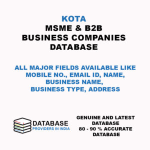 Kota MSME Business and Companies List Database